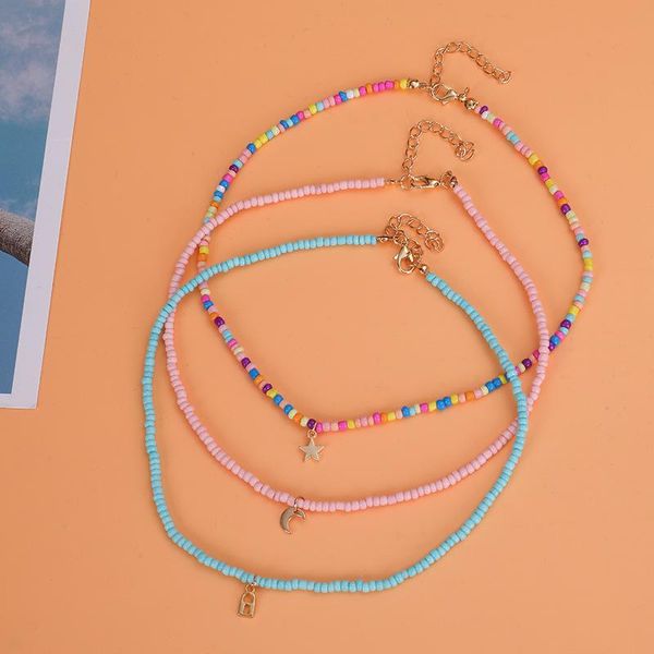 chains fashion boho beads choker necklaces womens bohemian neck chain candy color alloy star moon pendant necklace jewelry for girls, Silver
chains fashion boho beads choker necklaces womens bohemian neck chain candy color alloy star moon pendant necklace jewelry for girls, Silver