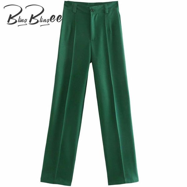 women's pants & capris blingblingee 2021 summer autumn green career high waist women casual straight trousers office lady suit female, Black;white
women's pants & capris blingblingee 2021 summer autumn green career high waist women casual straight trousers office lady suit female, Black;white