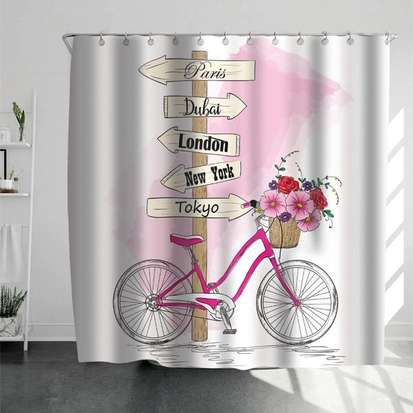 shower curtains waterproof pink bike road sign arrow bath curtain polyester bathroom with hook for girls house decoration
shower curtains waterproof pink bike road sign arrow bath curtain polyester bathroom with hook for girls house decoration