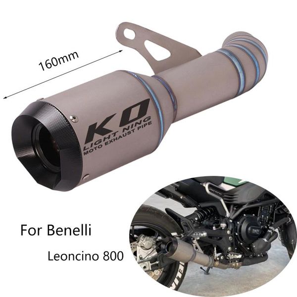 motorcycle exhaust system for benelli leoncino 800 pipe slip-on muffler titanium alloy escape no db killer reserve catalyst 160mm
motorcycle exhaust system for benelli leoncino 800 pipe slip-on muffler titanium alloy escape no db killer reserve catalyst 160mm
