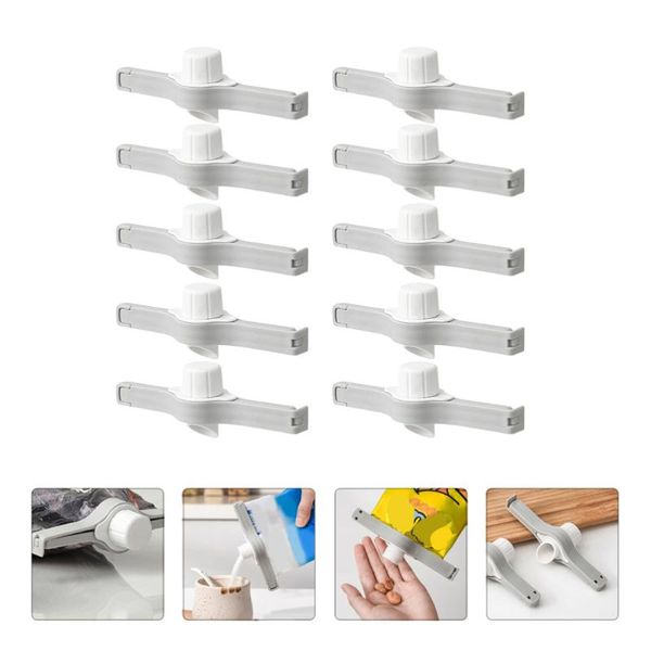 bag clips 10pcs food sealers sealing snack storage clamps (white)
bag clips 10pcs food sealers sealing snack storage clamps (white)