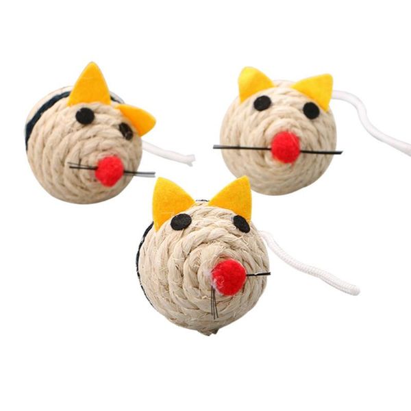 cat toys cartoon mouse pet sisal rope ball interactive grinding scratch bite resistant chewing for kitten products
cat toys cartoon mouse pet sisal rope ball interactive grinding scratch bite resistant chewing for kitten products