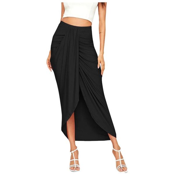 skirts fashion high waist slit wrap midi skirt women summer streetwear casual split hem asymmetric long ladies 2021 #gh, Black
skirts fashion high waist slit wrap midi skirt women summer streetwear casual split hem asymmetric long ladies 2021 #gh, Black