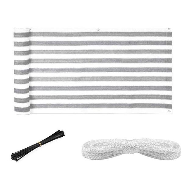 shade balcony privacy screen wind breaker garden for uv, sun & protection pe outdoor grey/white 90x500cm
shade balcony privacy screen wind breaker garden for uv, sun & protection pe outdoor grey/white 90x500cm