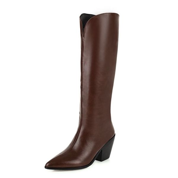women knee high boots thick heel pointed toe women winter long boots fashion cool party winter shoes women size 34-43, Black
women knee high boots thick heel pointed toe women winter long boots fashion cool party winter shoes women size 34-43, Black