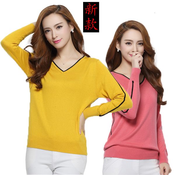 spring and fall of the women boutique new cashmere decode v unleashed wild fashion lower sweater tb1816 el92, White;black
spring and fall of the women boutique new cashmere decode v unleashed wild fashion lower sweater tb1816 el92, White;black