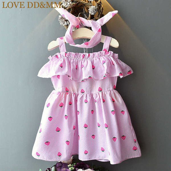 love dd&mm girls dresses summer children's clothing cute girl sweet strawberry sling strapless dress + headband 210715, Red;yellow
love dd&mm girls dresses summer children's clothing cute girl sweet strawberry sling strapless dress + headband 210715, Red;yellow