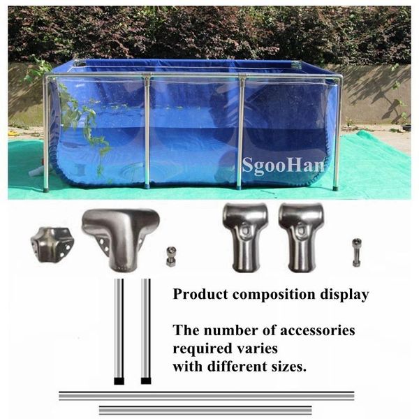 shade blue-transparent tarpaulin canvas water pool aquarium fish tank children swimming aquaculture tank+ support bracket
shade blue-transparent tarpaulin canvas water pool aquarium fish tank children swimming aquaculture tank+ support bracket