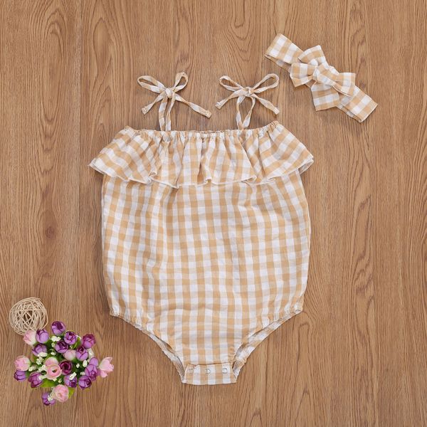 0-24m newborn infant baby girl plaid romper bodysuit jumpsuit+hair ring set outfits, White
0-24m newborn infant baby girl plaid romper bodysuit jumpsuit+hair ring set outfits, White