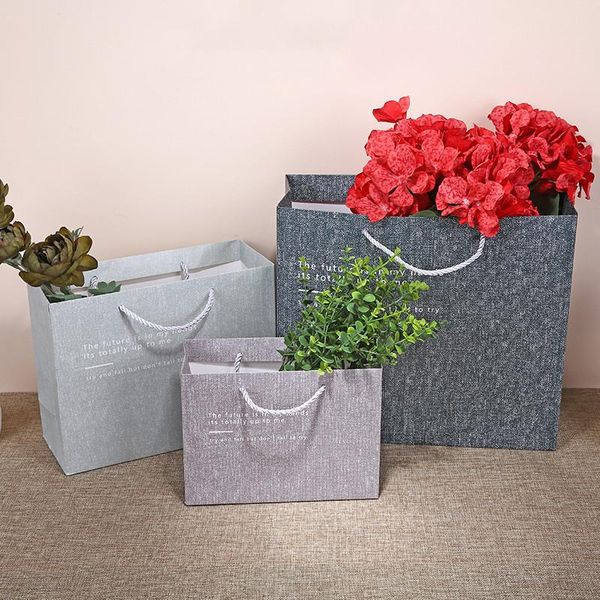 gift wrap 5pcs gray texture paper bagt with handle business packaging bag party baby shower chocolate boxes wedding candy
gift wrap 5pcs gray texture paper bagt with handle business packaging bag party baby shower chocolate boxes wedding candy