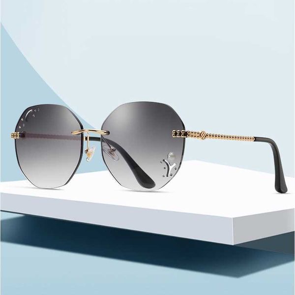 designer ray sunglasses 2021 luxury diamond fashion women rimless round celebrity sun glasses pearl woman, White;black 
designer ray sunglasses 2021 luxury diamond fashion women rimless round celebrity sun glasses pearl woman, White;black