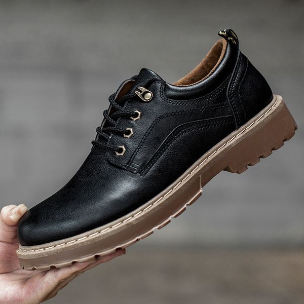 dress shoes mazefeng new men casual leather work safety winter waterproof ankle botas lace-up qxk9, Black
dress shoes mazefeng new men casual leather work safety winter waterproof ankle botas lace-up qxk9, Black