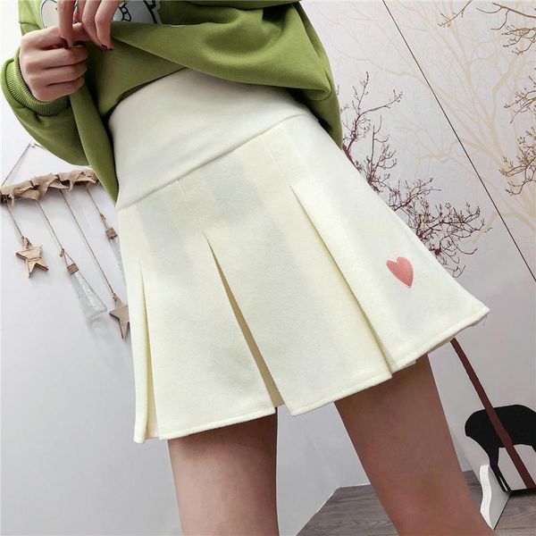 skirts women autumn winter sweet woolen skirt pleated wild soft sister girls cute love embroidery high waist college style, Black
skirts women autumn winter sweet woolen skirt pleated wild soft sister girls cute love embroidery high waist college style, Black