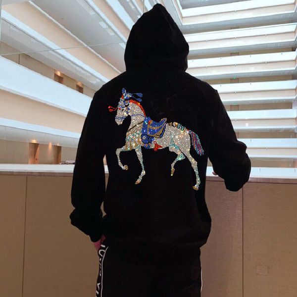 men's hoodies & sweatshirts 2021 british style super resistant hoodie diamond animal design theme bright pattern sweatshirt thin sweate, Black
men's hoodies & sweatshirts 2021 british style super resistant hoodie diamond animal design theme bright pattern sweatshirt thin sweate, Black