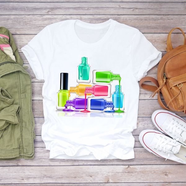 women 2020 summer fingernail nail art make up 90s ladies lady t-shirts t shirt ladies womens graphic female tee t-shirt, Black;green
women 2020 summer fingernail nail art make up 90s ladies lady t-shirts t shirt ladies womens graphic female tee t-shirt, Black;green