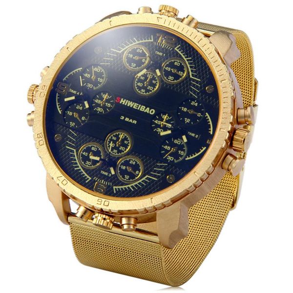 wristwatches shiweibao fashion cool men crystal stainless steel analog quartz wristwatch four movement calendar watches, Slivery;brown
wristwatches shiweibao fashion cool men crystal stainless steel analog quartz wristwatch four movement calendar watches, Slivery;brown