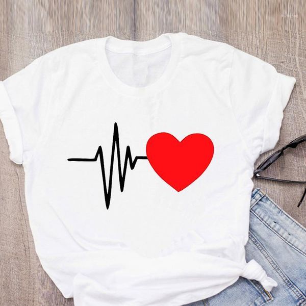 women's t-shirt 2021 summer ladies' trendy fashion love print harajuku ullzang ecg printed t shirt women short sleeve vintage, White
women's t-shirt 2021 summer ladies' trendy fashion love print harajuku ullzang ecg printed t shirt women short sleeve vintage, White