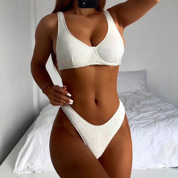women's swimwear bikini 2021 swimsuit women solid color biquini swimming suit for bikinis set string beachwear bathing, White;black
women's swimwear bikini 2021 swimsuit women solid color biquini swimming suit for bikinis set string beachwear bathing, White;black