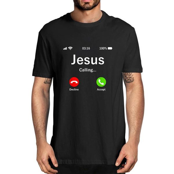 men's t-shirts cotton jesus is calling christian funny christ god phone summer novelty t-shirt harajuku streetwear women tee, White;black
men's t-shirts cotton jesus is calling christian funny christ god phone summer novelty t-shirt harajuku streetwear women tee, White;black