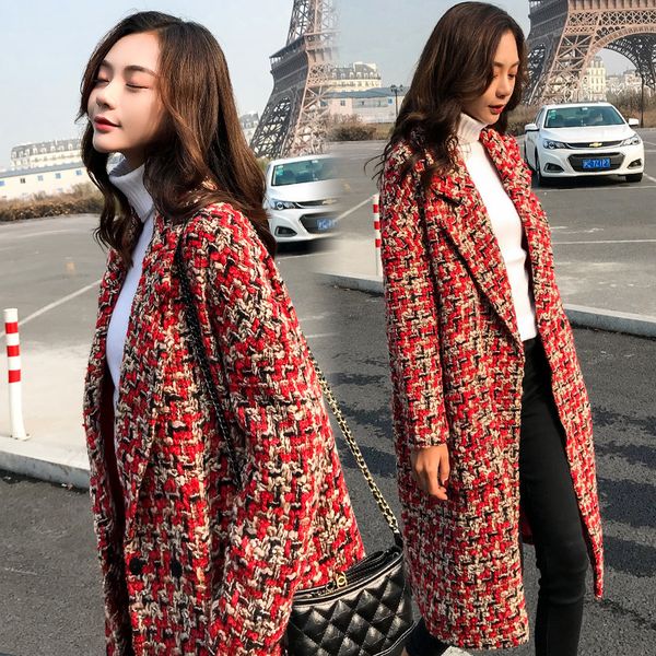 female winter released self-cultivation black buckle women's section cotton wool tweed d62f
female winter released self-cultivation black buckle women's section cotton wool tweed d62f