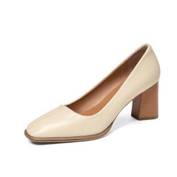 dress shoes beige high heel genuine leather wedding women square toe chunky heels party zapatos de vestir mujer 2021, Black
dress shoes beige high heel genuine leather wedding women square toe chunky heels party zapatos de vestir mujer 2021, Black
