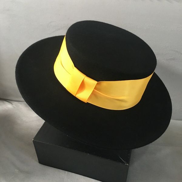 2021 new women wide warm wool fedora retro style ribbon band ladies boater felt with flat brim wiinter formal hat 557q, Blue;gray
2021 new women wide warm wool fedora retro style ribbon band ladies boater felt with flat brim wiinter formal hat 557q, Blue;gray
