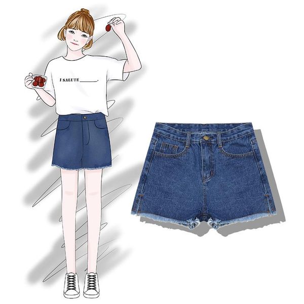 women's shorts 2021 fashion clothing summer wild classic split high waist slimming fringed female student denim, White;black
women's shorts 2021 fashion clothing summer wild classic split high waist slimming fringed female student denim, White;black