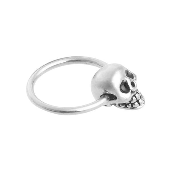 hoop & huggie 1 pair stainless steel skull round loop earrings 0.39x0.28\", Golden;silver
hoop & huggie 1 pair stainless steel skull round loop earrings 0.39x0.28\", Golden;silver