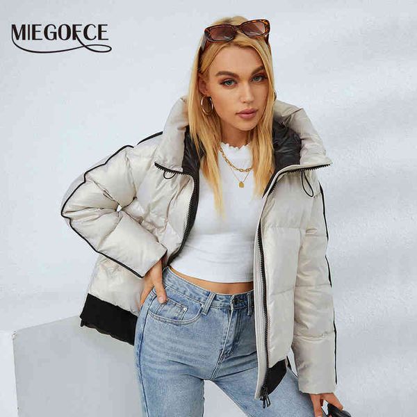 miegofce autumn winter women sports jacket very comfortable to move female short parka casual ladies cotton outwear d21299 211130, Black
miegofce autumn winter women sports jacket very comfortable to move female short parka casual ladies cotton outwear d21299 211130, Black