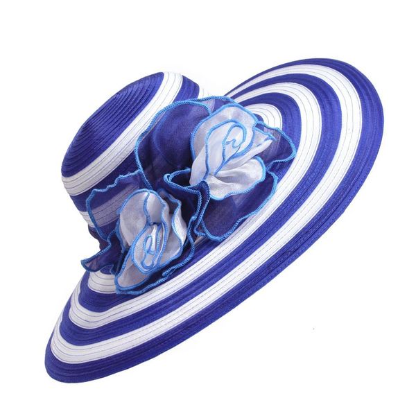 2021 new women wide brim summer organza stripe flower sun elegant ladies floppy beach hat for kentucky derby party a437 qoz8, Blue;gray
2021 new women wide brim summer organza stripe flower sun elegant ladies floppy beach hat for kentucky derby party a437 qoz8, Blue;gray