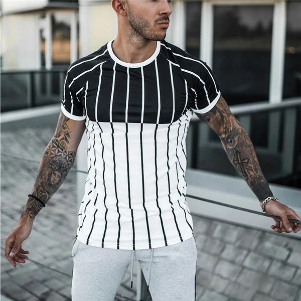 men's t-shirts black white patch stitch short sleeve striped t shirt summer fashion hip hop harajuku male o collared, White;black
men's t-shirts black white patch stitch short sleeve striped t shirt summer fashion hip hop harajuku male o collared, White;black