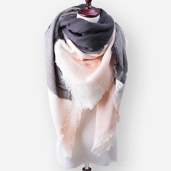 scarves fashion winte scarf women comfortable lattice triangle wram plaid ladies shawl female winter thick clothing accessories, Blue;gray
scarves fashion winte scarf women comfortable lattice triangle wram plaid ladies shawl female winter thick clothing accessories, Blue;gray