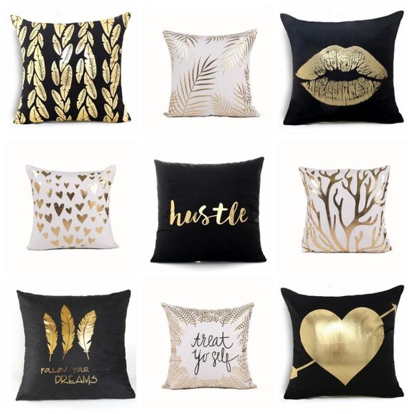 cushion/decorative pillow nordic scandinavian black and white brozing pillowcase gold foil cushion decorative home decor sofa throw pillows1
cushion/decorative pillow nordic scandinavian black and white brozing pillowcase gold foil cushion decorative home decor sofa throw pillows1