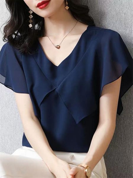 women's blouses & shirts 2021 spring summer korean ruffle v-neck chiffon women office lady elegant casual, White
women's blouses & shirts 2021 spring summer korean ruffle v-neck chiffon women office lady elegant casual, White