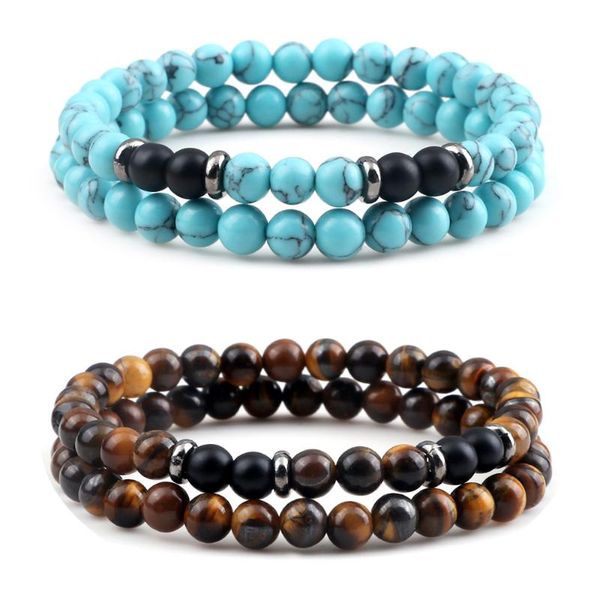beaded, strands 2pcs/set elastic bracelet black matte turquoises beads 6mm natural stone spacer bangles jewelry gift women
beaded, strands 2pcs/set elastic bracelet black matte turquoises beads 6mm natural stone spacer bangles jewelry gift women