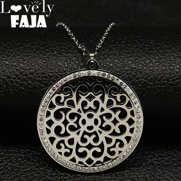 pendant necklaces 2021 fashion flower of life crystal stainless steel women silver color choker necklace jewelry collier femme k77493b
pendant necklaces 2021 fashion flower of life crystal stainless steel women silver color choker necklace jewelry collier femme k77493b