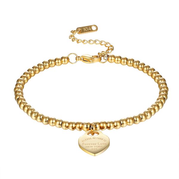 new fashion women party jewelry lover heart pendant rose gold color stainless steel bracelet bead chain woman bracelets bangles, Black
new fashion women party jewelry lover heart pendant rose gold color stainless steel bracelet bead chain woman bracelets bangles, Black