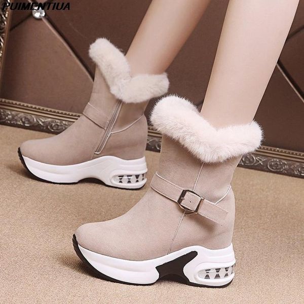 boots puimentiua winter fur ankle for women platform sneakers height increasing casual shoes wedge zipper warm snow, Black
boots puimentiua winter fur ankle for women platform sneakers height increasing casual shoes wedge zipper warm snow, Black