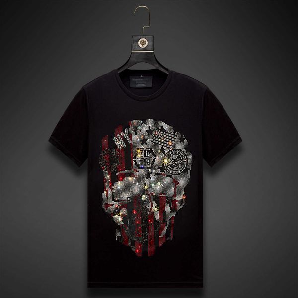drill skull t-shirt men's short sleeve fashion men's fashion net red fat big size clothes men's mercerized cotton, White;black
drill skull t-shirt men's short sleeve fashion men's fashion net red fat big size clothes men's mercerized cotton, White;black