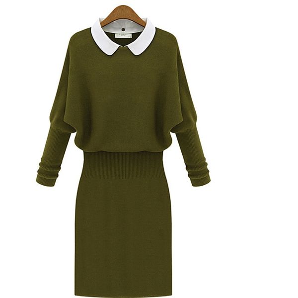 2021 new knitted spring autumn batwing sleeve elasticpencil knee length doll classical fake shirt collar sweater kb70, Black;gray
2021 new knitted spring autumn batwing sleeve elasticpencil knee length doll classical fake shirt collar sweater kb70, Black;gray