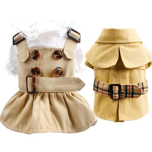 dog apparel khaiki girl boy fashion summer spring clothes trench coat dress lover pet outfit supplies for cat costumes jacket
dog apparel khaiki girl boy fashion summer spring clothes trench coat dress lover pet outfit supplies for cat costumes jacket