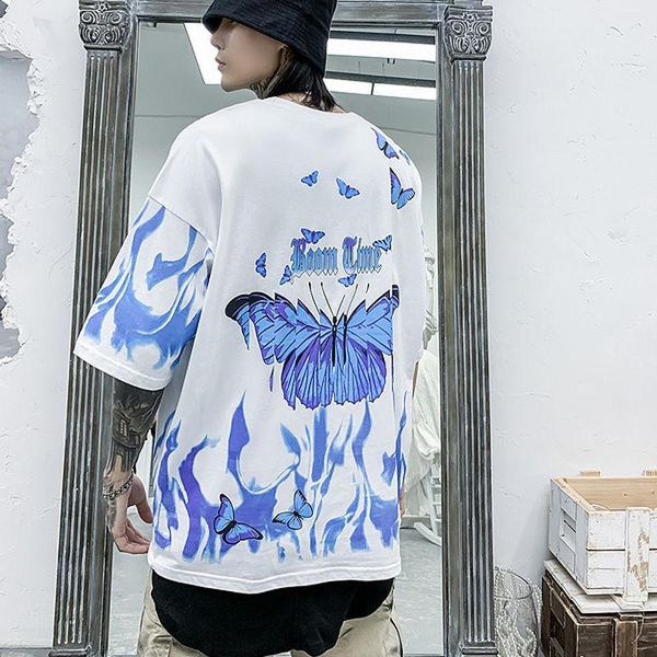 men's t-shirts blue butterfly t shirt men harajuku hip hop short sleeve tees casual streetwear arrival graphic shirts clothing, White;black
men's t-shirts blue butterfly t shirt men harajuku hip hop short sleeve tees casual streetwear arrival graphic shirts clothing, White;black