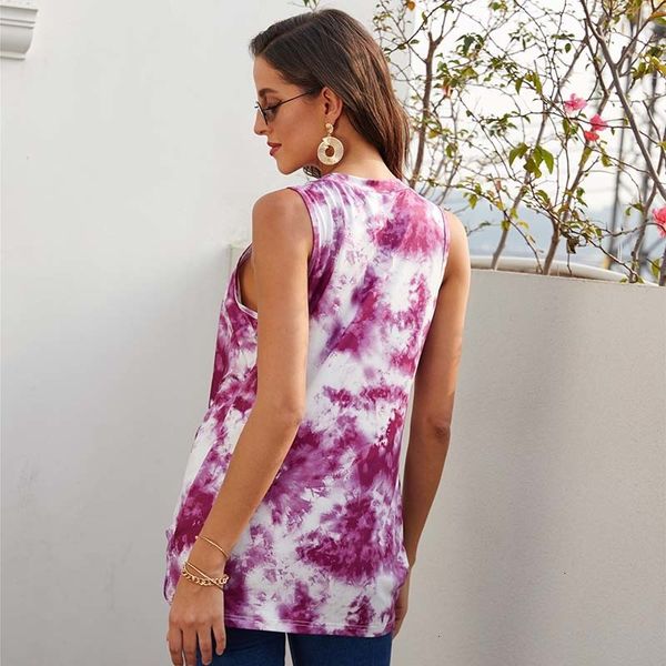 2021 t women summer tie-dye o-neck sleeveless tshirt off shoulder woman plus size fashions streetwear tee shirt femme h726, White
2021 t women summer tie-dye o-neck sleeveless tshirt off shoulder woman plus size fashions streetwear tee shirt femme h726, White