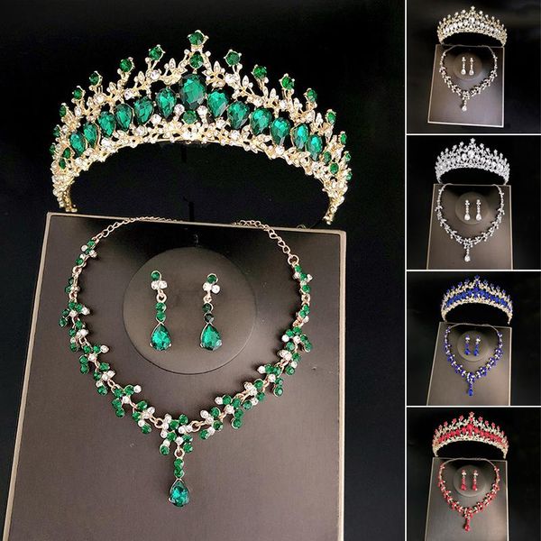hair clips & barrettes wedding bridal tiaras crown set with earring kit necklack handmade luxury crystal accessories for party prom jrdh889, Golden;silver
hair clips & barrettes wedding bridal tiaras crown set with earring kit necklack handmade luxury crystal accessories for party prom jrdh889, Golden;silver