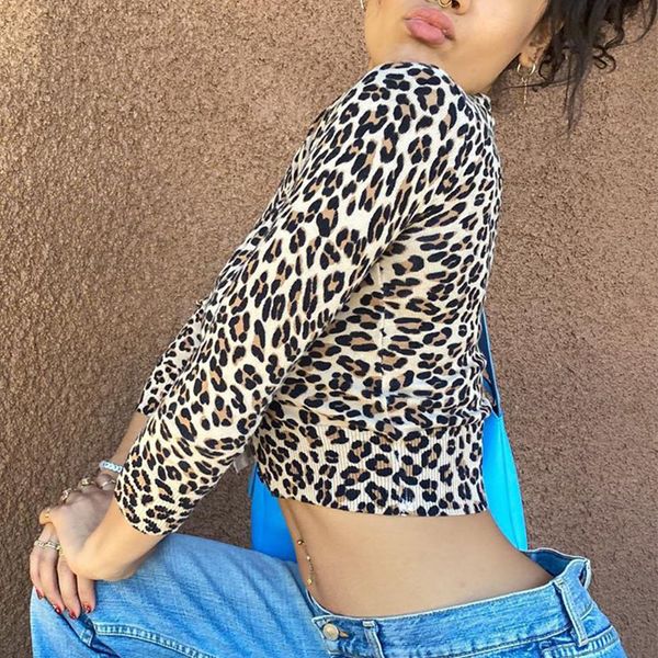 long sleeve womens t-shirt leopard print female tee summer 2021 y2k aesthetic e girl clubwear, White
long sleeve womens t-shirt leopard print female tee summer 2021 y2k aesthetic e girl clubwear, White