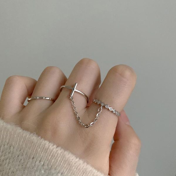 cluster rings 2 pcs/set bohemian cross tail ring rose gold joint chain hollow carved crystal women 100% 925 sterling silver fine jewelry, Golden;silver
cluster rings 2 pcs/set bohemian cross tail ring rose gold joint chain hollow carved crystal women 100% 925 sterling silver fine jewelry, Golden;silver