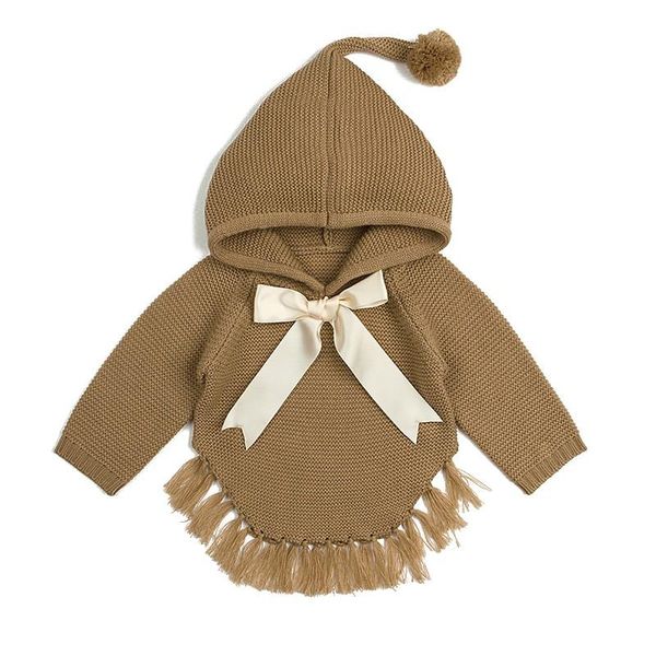 pullover baby knitted girl sweaters cape hooded children bow knit cardigans fringe toddler kids winter warm coats infant clothes, Blue
pullover baby knitted girl sweaters cape hooded children bow knit cardigans fringe toddler kids winter warm coats infant clothes, Blue