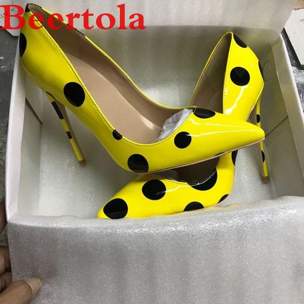 dress shoes beertola patent leather women's pumps pointed toe black dots ladies high heels large size yellow shallow zapatos de mujer
dress shoes beertola patent leather women's pumps pointed toe black dots ladies high heels large size yellow shallow zapatos de mujer