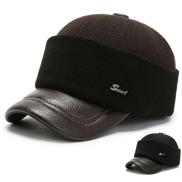 winter middle-aged and elderly woolen baseball cap old man men's warm outdoor leather sheepskin knitted berets hat, Blue;gray
winter middle-aged and elderly woolen baseball cap old man men's warm outdoor leather sheepskin knitted berets hat, Blue;gray