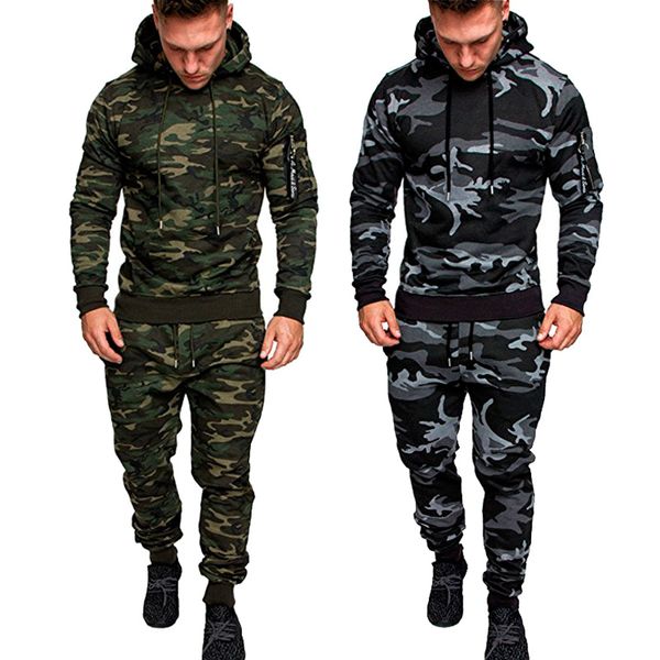 new designer fashion men set long sleeve camouflage hoodies set male tracksuit outdoors sport suit men's gyms set, Gray
new designer fashion men set long sleeve camouflage hoodies set male tracksuit outdoors sport suit men's gyms set, Gray
